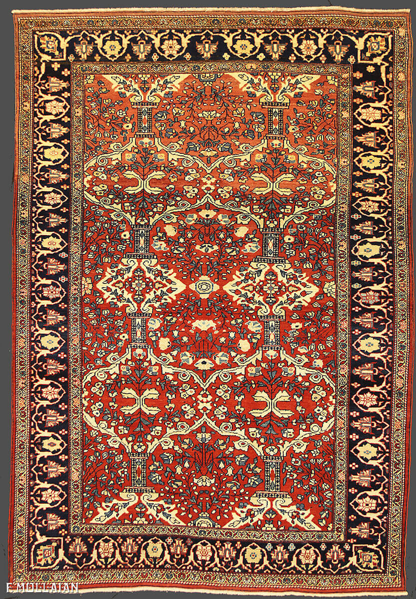 Antique Persian Saruk Farahan Rug n°:28723123